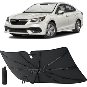 EcoNour Umbrella Windshield Sun Shade Compatible for Subaru Legacy 2020 2025 | Foldable Front Window Sunshade Sun Visor Cover | UV Blocker Heat Shield Car Accessories | Interior Windshield Cover