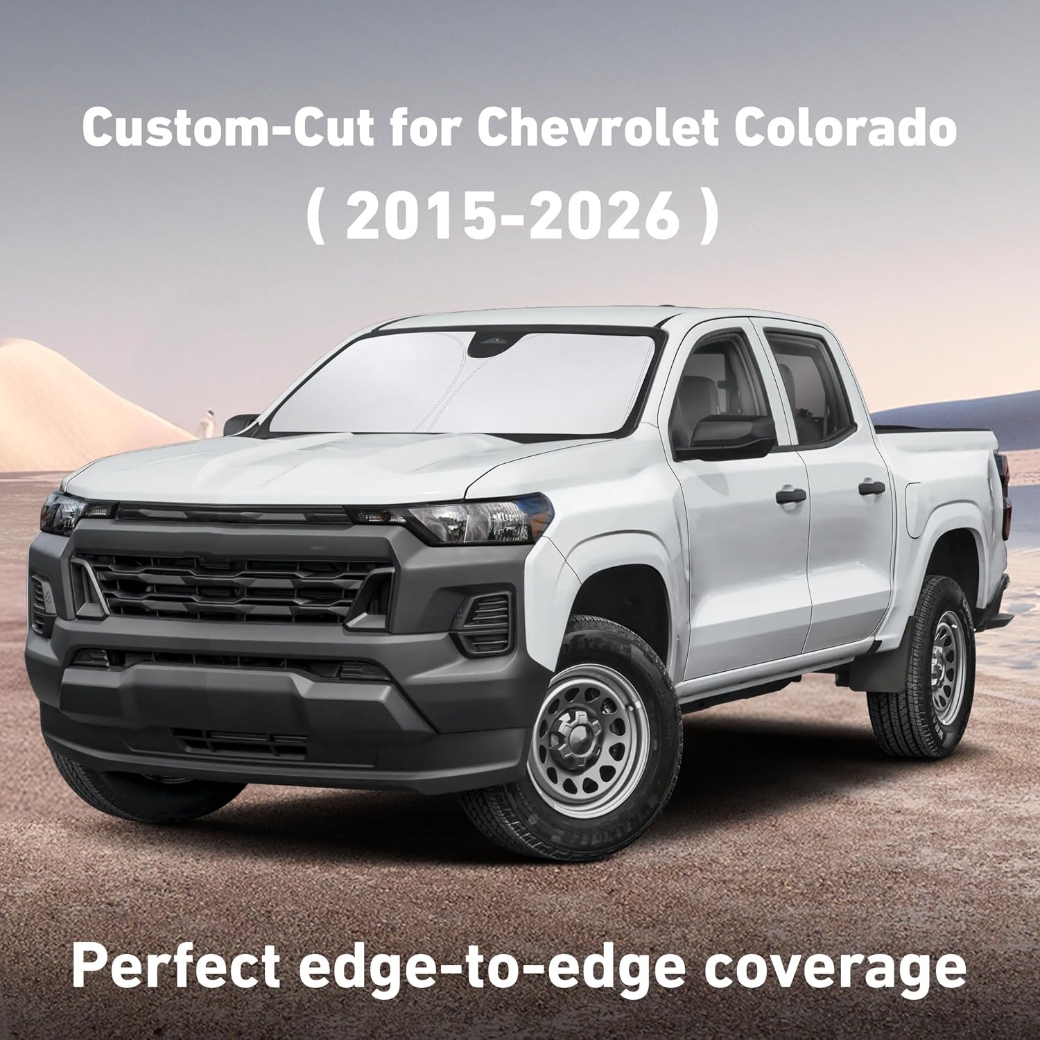 image:imageEcoNour Windshield Sunshade Compatible for Chevrolet Colorado 20152026